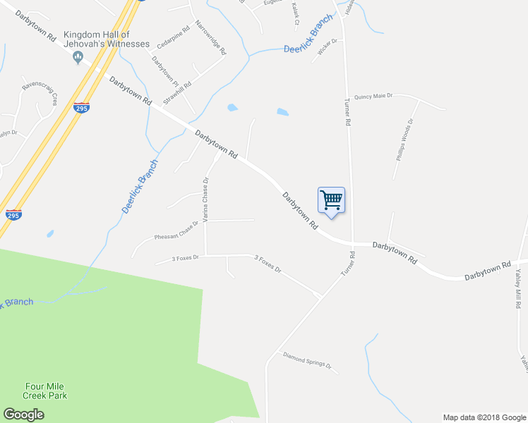map of restaurants, bars, coffee shops, grocery stores, and more near 3924 Pheasant Chase Place in Henrico