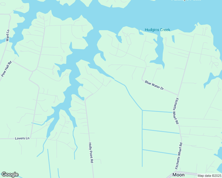 map of restaurants, bars, coffee shops, grocery stores, and more near 1102 Holly Point Road in Mathews