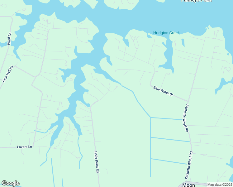 map of restaurants, bars, coffee shops, grocery stores, and more near 1102 Holly Point Road in Mathews