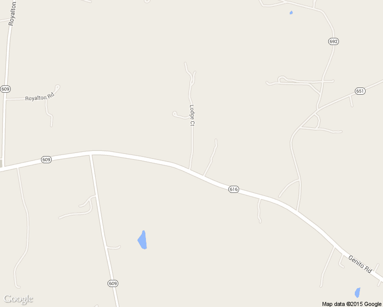 map of restaurants, bars, coffee shops, grocery stores, and more near 16095 Lodge Court in Amelia Court House
