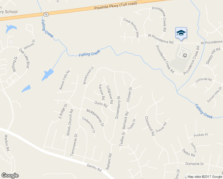 map of restaurants, bars, coffee shops, grocery stores, and more near 2625 Colgrave Road in Midlothian
