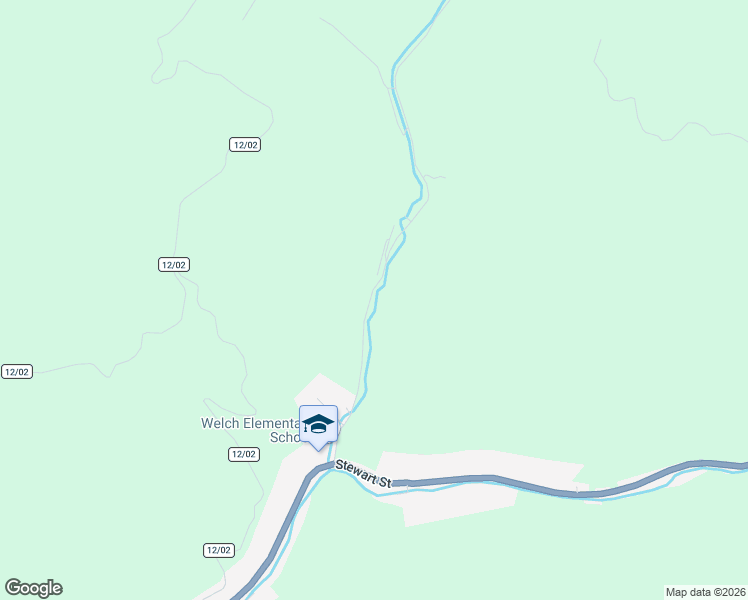 map of restaurants, bars, coffee shops, grocery stores, and more near Edmore Road in Welch