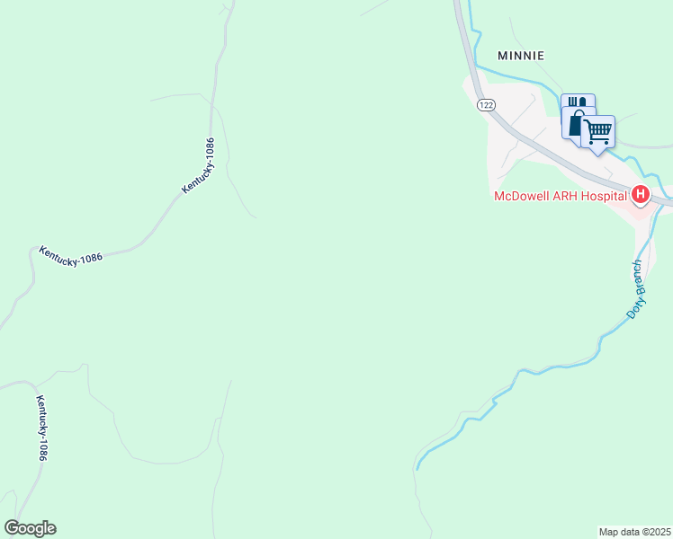 map of restaurants, bars, coffee shops, grocery stores, and more near in McDowell
