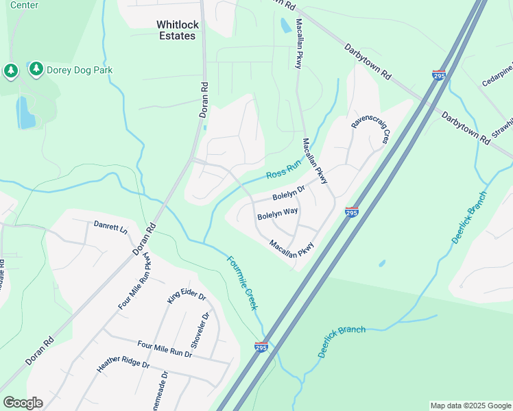 map of restaurants, bars, coffee shops, grocery stores, and more near 6901 Bolelyn Drive in Henrico