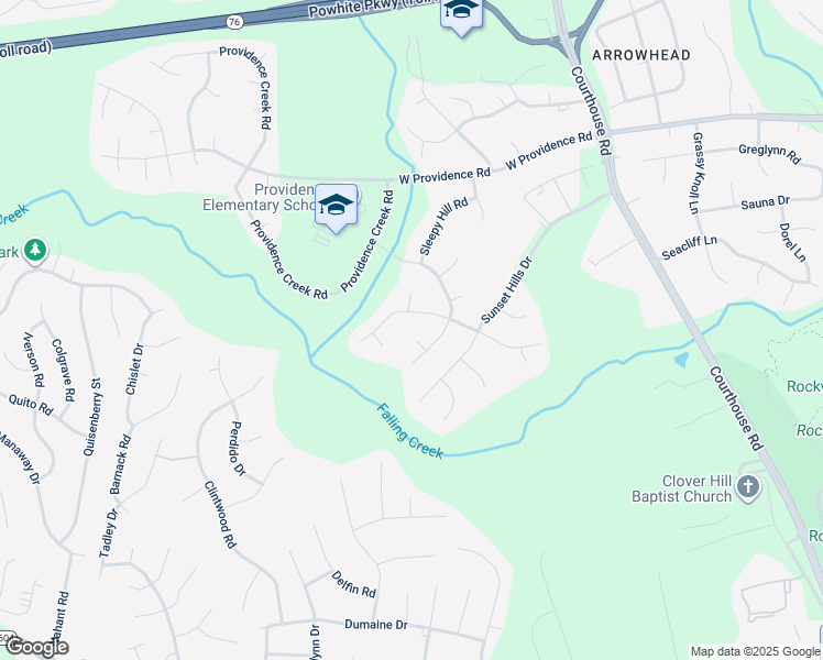 map of restaurants, bars, coffee shops, grocery stores, and more near 10904 Krossridge Circle in Rockwood