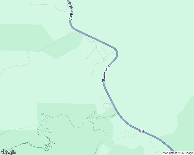 map of restaurants, bars, coffee shops, grocery stores, and more near 12960 Skyline Boulevard in Redwood City