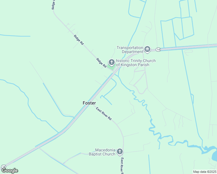 map of restaurants, bars, coffee shops, grocery stores, and more near 15506 John Clayton Memorial Highway in Foster