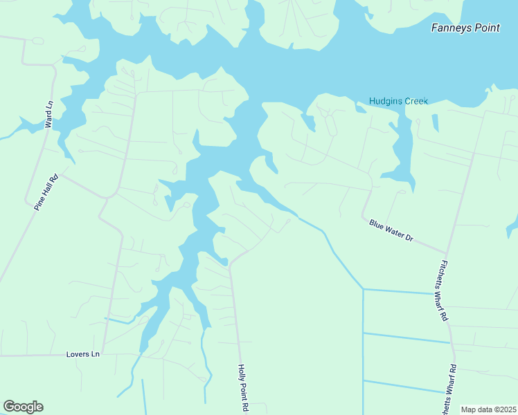 map of restaurants, bars, coffee shops, grocery stores, and more near 1164 Holly Point Road in Mathews