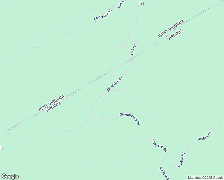 map of restaurants, bars, coffee shops, grocery stores, and more near Abandoned Road in Craig County