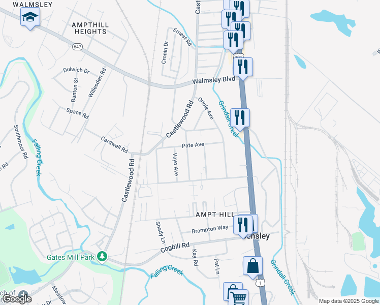 map of restaurants, bars, coffee shops, grocery stores, and more near 5005 Caldwell Avenue in Richmond