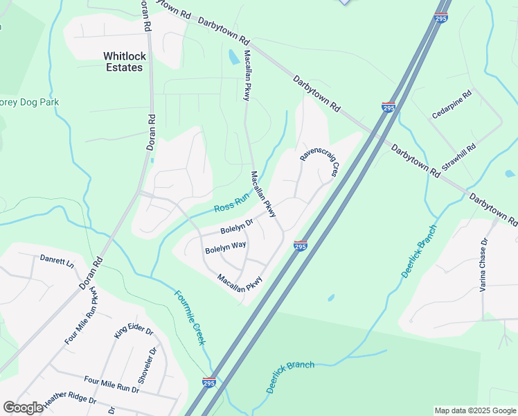 map of restaurants, bars, coffee shops, grocery stores, and more near 6956 Bolelyn Drive in Henrico