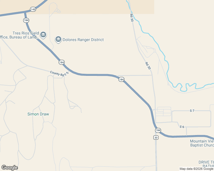 map of restaurants, bars, coffee shops, grocery stores, and more near 29200 County Road T 5 in Dolores
