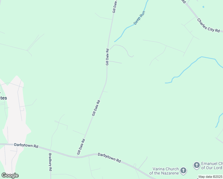 map of restaurants, bars, coffee shops, grocery stores, and more near 7577 Gill Dale Road in Richmond