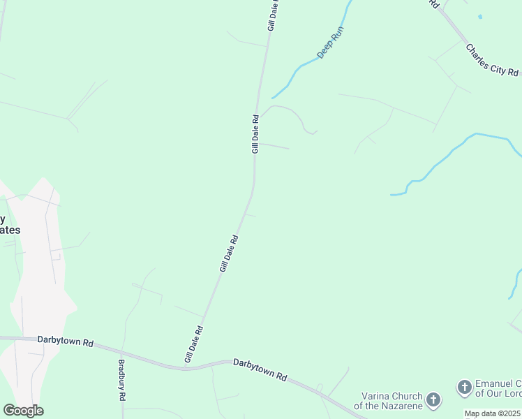 map of restaurants, bars, coffee shops, grocery stores, and more near 7577 Gill Dale Road in Richmond
