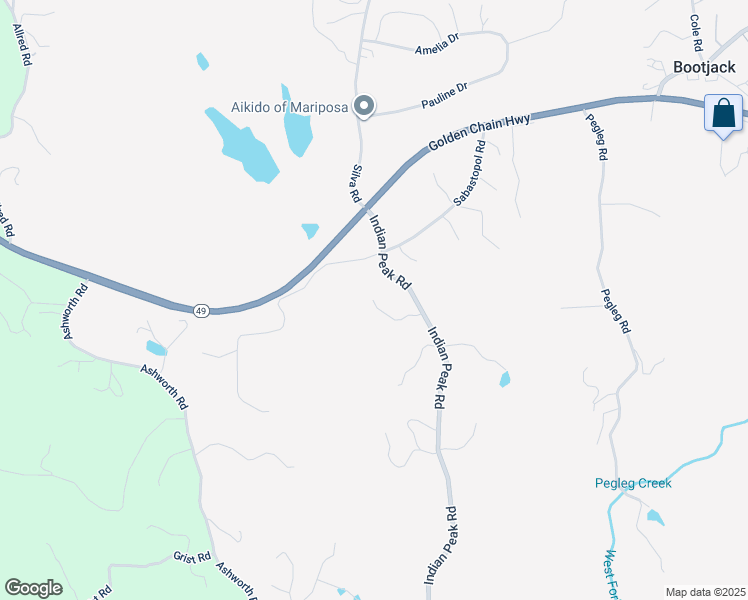 map of restaurants, bars, coffee shops, grocery stores, and more near in Mariposa County