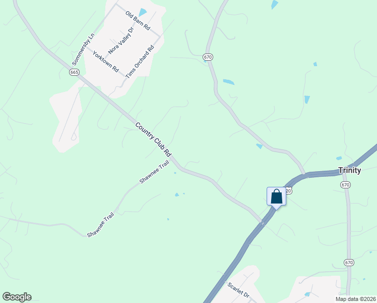 map of restaurants, bars, coffee shops, grocery stores, and more near 452 Country Club Road in Troutville