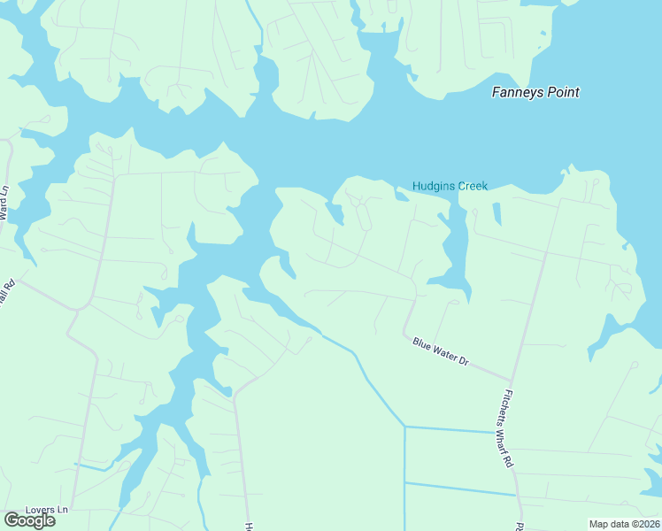 map of restaurants, bars, coffee shops, grocery stores, and more near Moon Drive in Mathews County