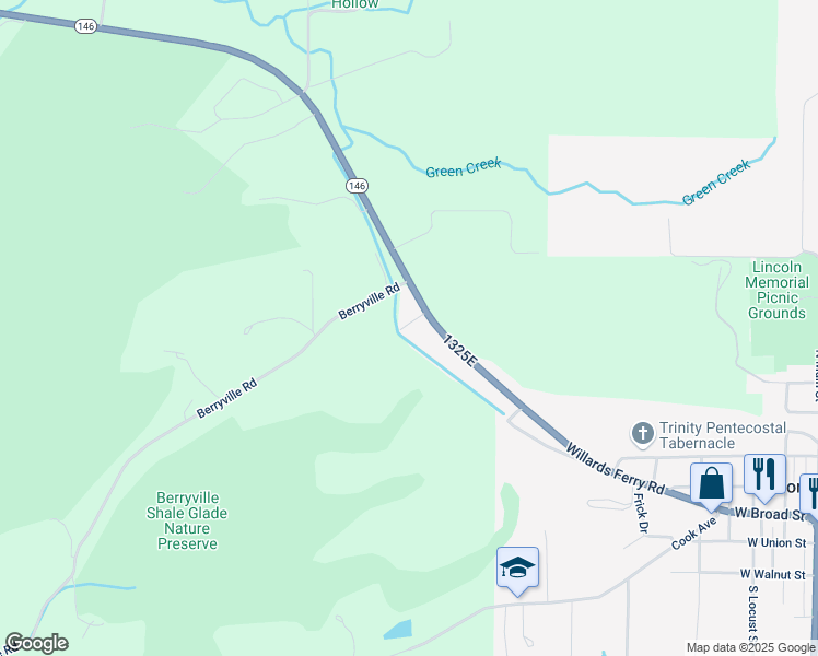 map of restaurants, bars, coffee shops, grocery stores, and more near 2243-2365 1325E in Jonesboro