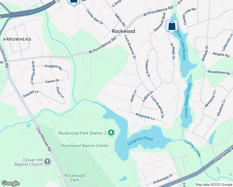 map of restaurants, bars, coffee shops, grocery stores, and more near 9940 Loch Banif Road in Rockwood