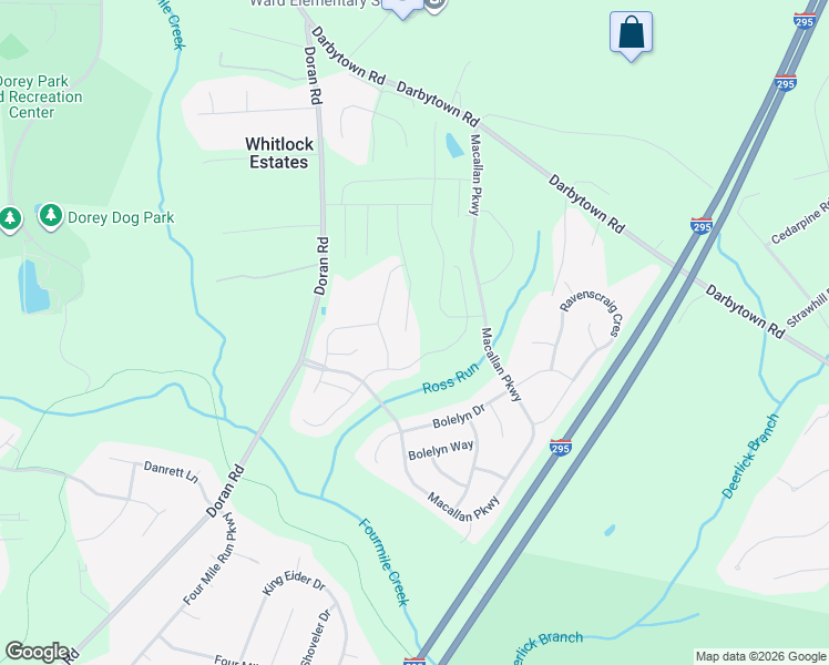 map of restaurants, bars, coffee shops, grocery stores, and more near 7001 Hapsburg Lane in Henrico