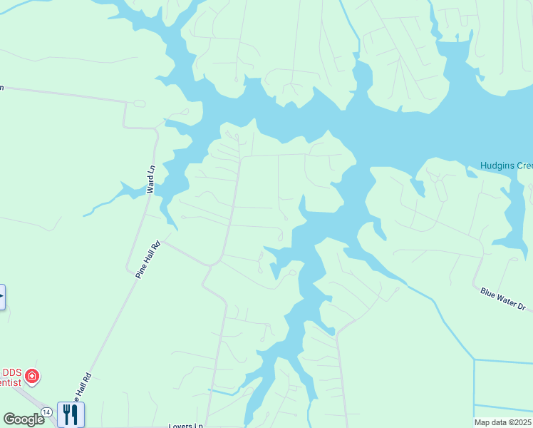 map of restaurants, bars, coffee shops, grocery stores, and more near 1178 Pine Hall Road in Mathews