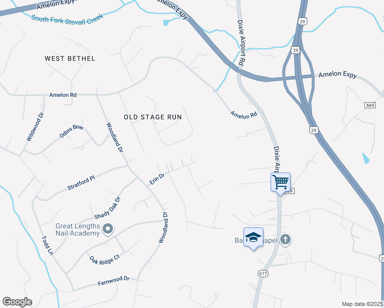 map of restaurants, bars, coffee shops, grocery stores, and more near Hannah Way in Madison Heights