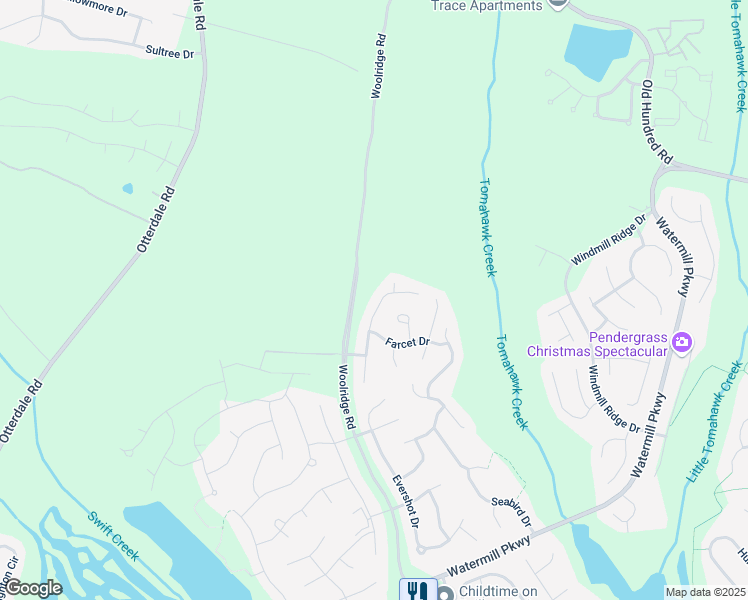 map of restaurants, bars, coffee shops, grocery stores, and more near 3218 Barkham Drive in Midlothian