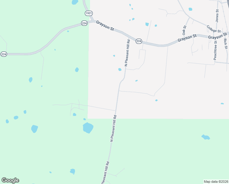 map of restaurants, bars, coffee shops, grocery stores, and more near 437 North Pleasant Hill Road in Upton