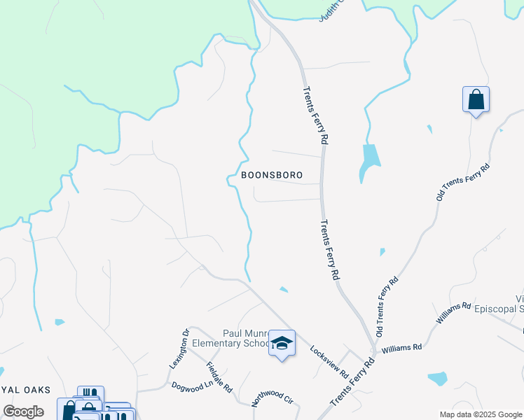map of restaurants, bars, coffee shops, grocery stores, and more near 4729 Heritage Drive in Lynchburg