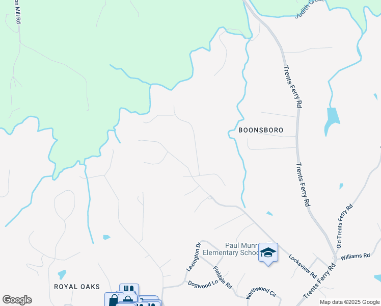 map of restaurants, bars, coffee shops, grocery stores, and more near 4917 Locksview Road in Lynchburg