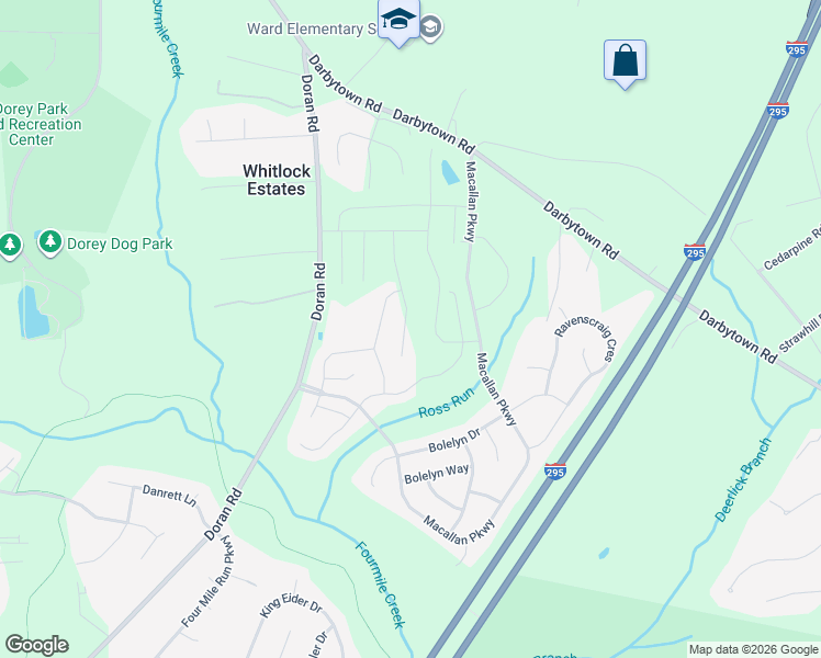 map of restaurants, bars, coffee shops, grocery stores, and more near 7001 Hapsburg Lane in Henrico