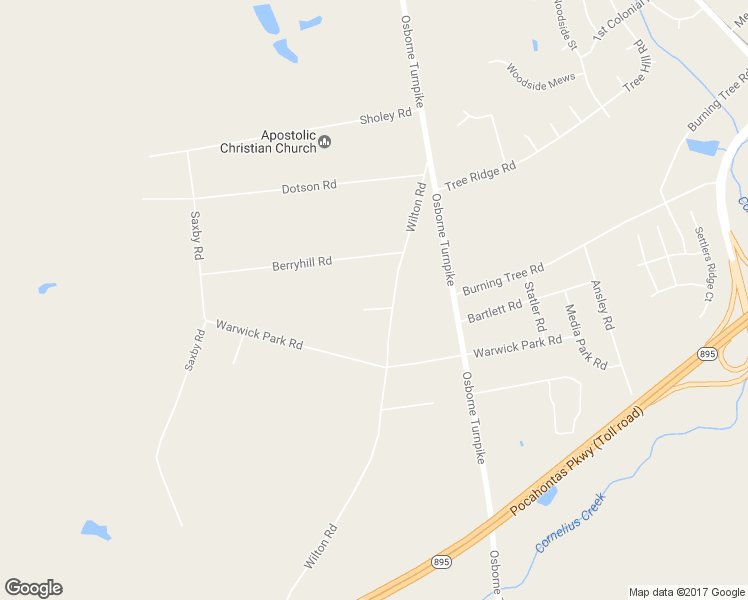 map of restaurants, bars, coffee shops, grocery stores, and more near 7540 Wilton Road in Richmond