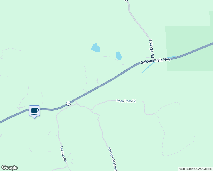 map of restaurants, bars, coffee shops, grocery stores, and more near 2823 California 49 in Mariposa
