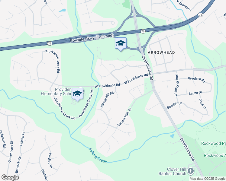 map of restaurants, bars, coffee shops, grocery stores, and more near 2208 Providence Terrace in Richmond