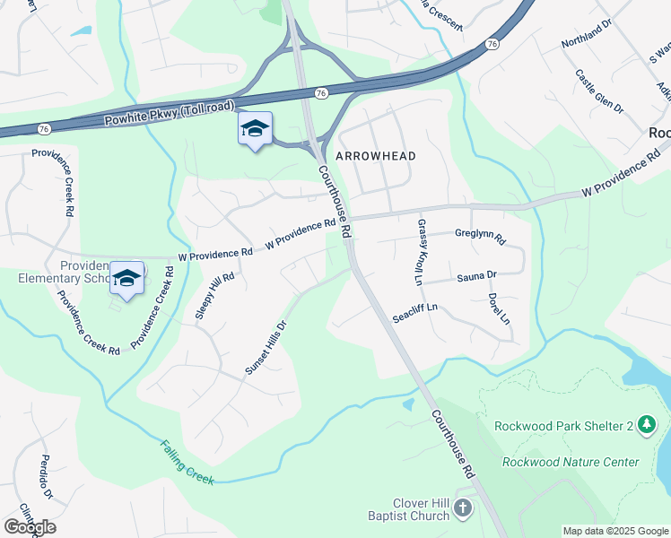 map of restaurants, bars, coffee shops, grocery stores, and more near 2232 Courthouse Road in Richmond