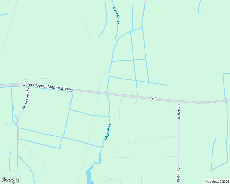 map of restaurants, bars, coffee shops, grocery stores, and more near 17373 John Clayton Memorial Highway in Mathews