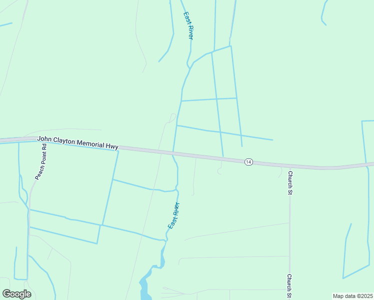 map of restaurants, bars, coffee shops, grocery stores, and more near 17373 John Clayton Memorial Highway in Mathews