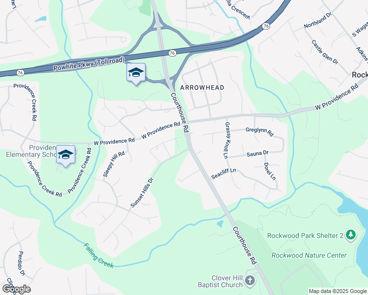 map of restaurants, bars, coffee shops, grocery stores, and more near 2232 Courthouse Road in Richmond