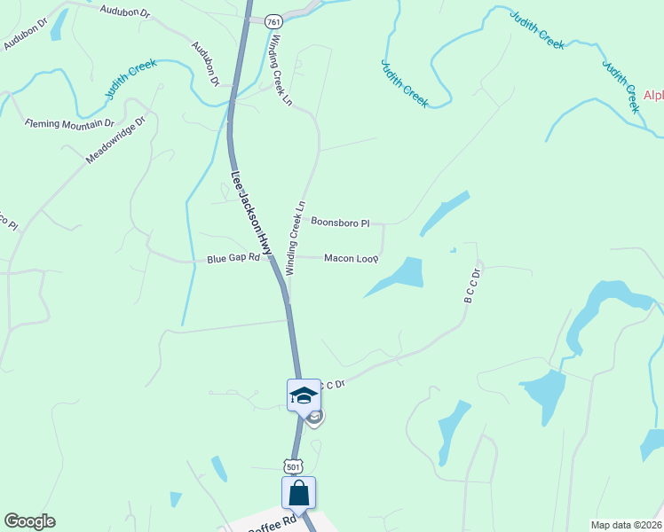 map of restaurants, bars, coffee shops, grocery stores, and more near 1088-1168 State Route 856 in Lynchburg