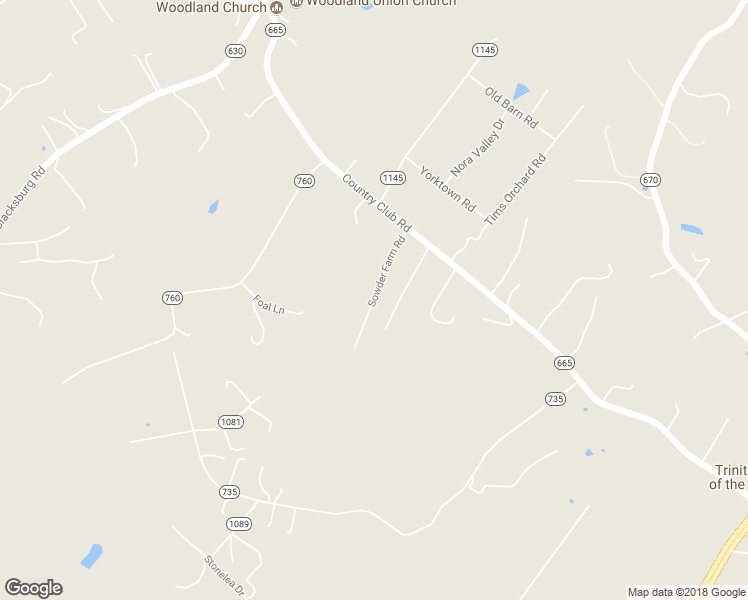 map of restaurants, bars, coffee shops, grocery stores, and more near Sowder Farm Road in Troutville