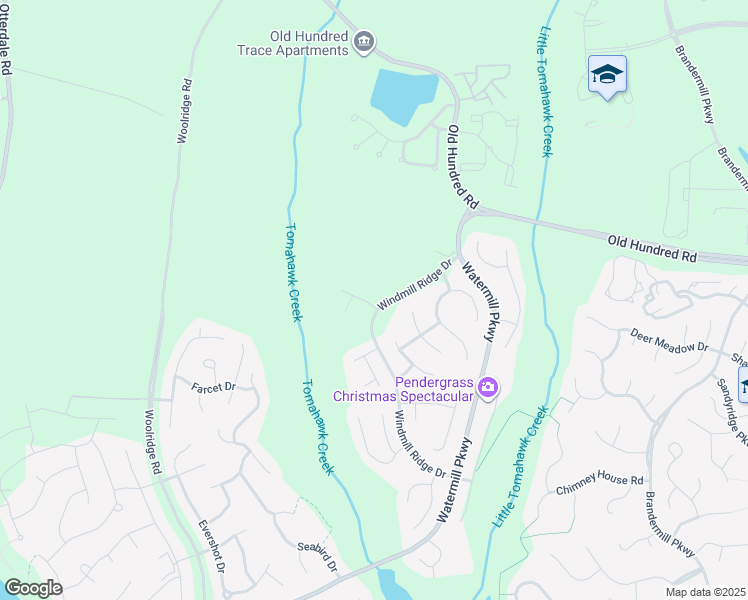 map of restaurants, bars, coffee shops, grocery stores, and more near 15100 Tomahawk Ridge Drive in Midlothian
