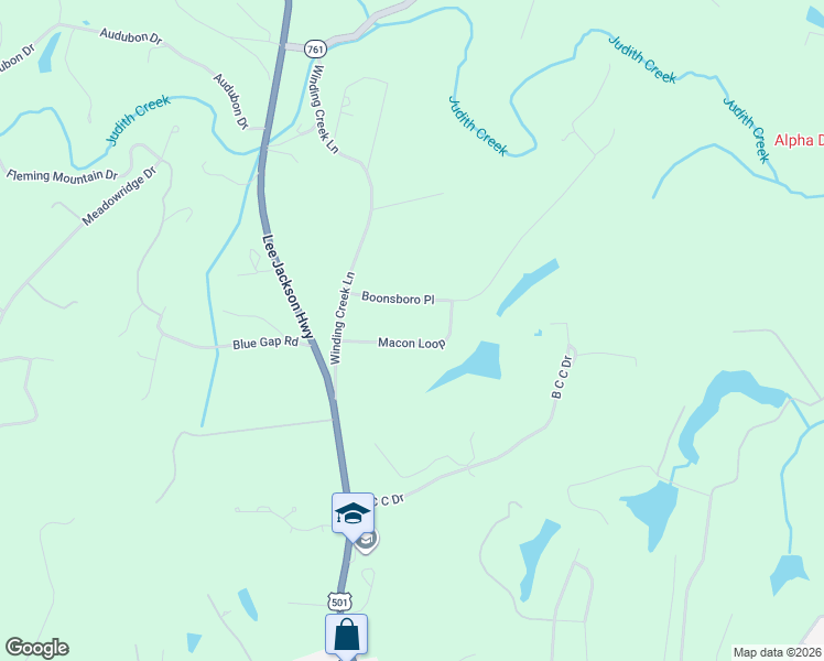 map of restaurants, bars, coffee shops, grocery stores, and more near 1168 State Route 856 in Lynchburg
