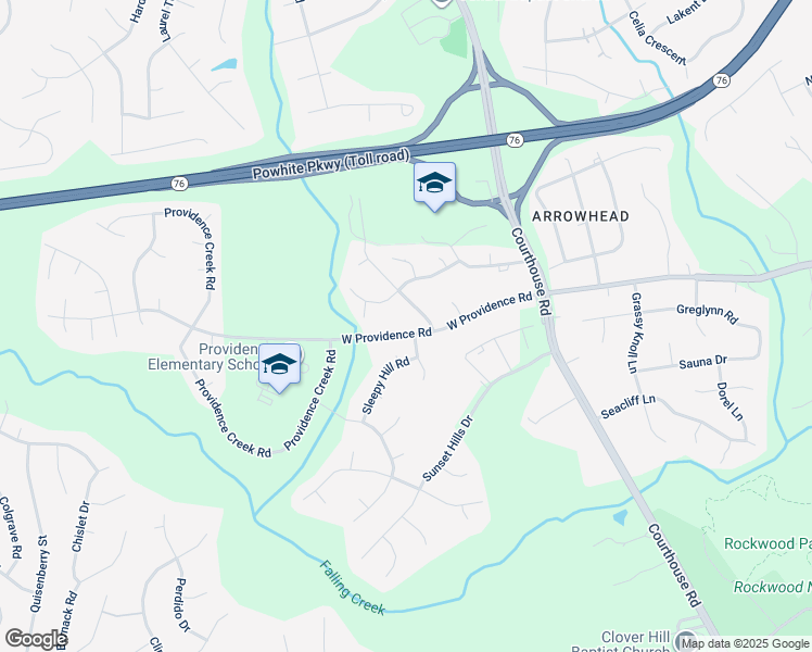 map of restaurants, bars, coffee shops, grocery stores, and more near 10716 West Providence Road in Richmond