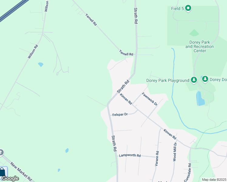 map of restaurants, bars, coffee shops, grocery stores, and more near 7490 Strath Road in Richmond