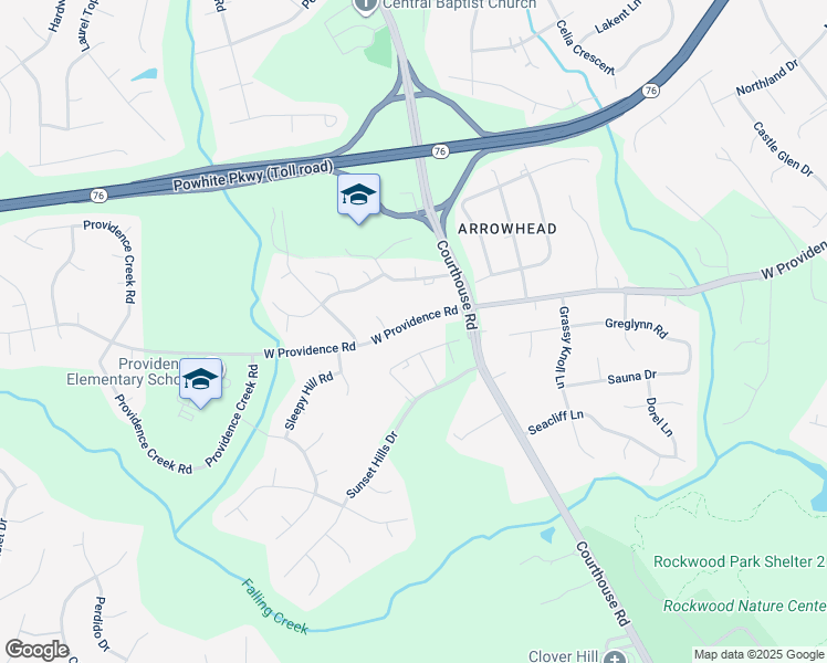 map of restaurants, bars, coffee shops, grocery stores, and more near 10649 West Providence Road in Richmond
