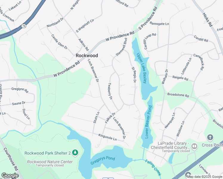 map of restaurants, bars, coffee shops, grocery stores, and more near 2615 Teaberry Drive in Richmond