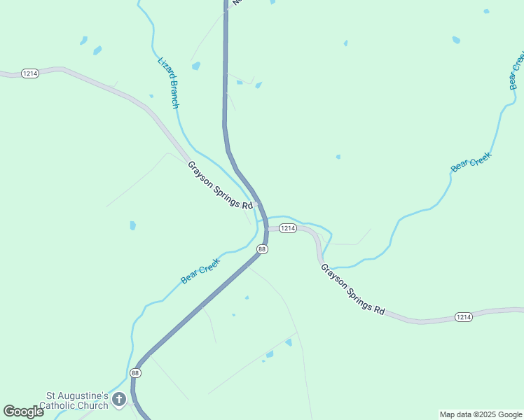 map of restaurants, bars, coffee shops, grocery stores, and more near 3401-3617 Grayson Springs Road in Leitchfield