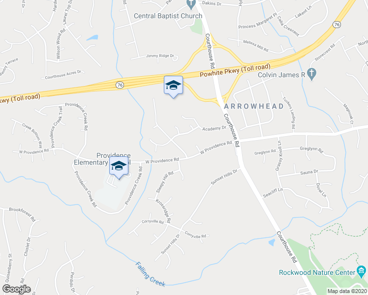 map of restaurants, bars, coffee shops, grocery stores, and more near 2109 Condrey Ridge Drive in Richmond