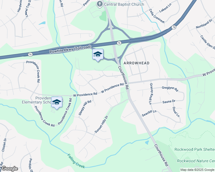 map of restaurants, bars, coffee shops, grocery stores, and more near 10656 West Providence Road in Richmond
