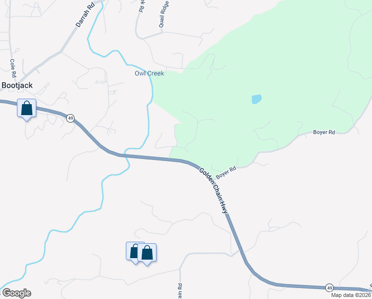 map of restaurants, bars, coffee shops, grocery stores, and more near 3764 Mc Nally Road in Mariposa